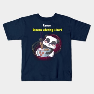 Ramen & Adulting Kids T-Shirt